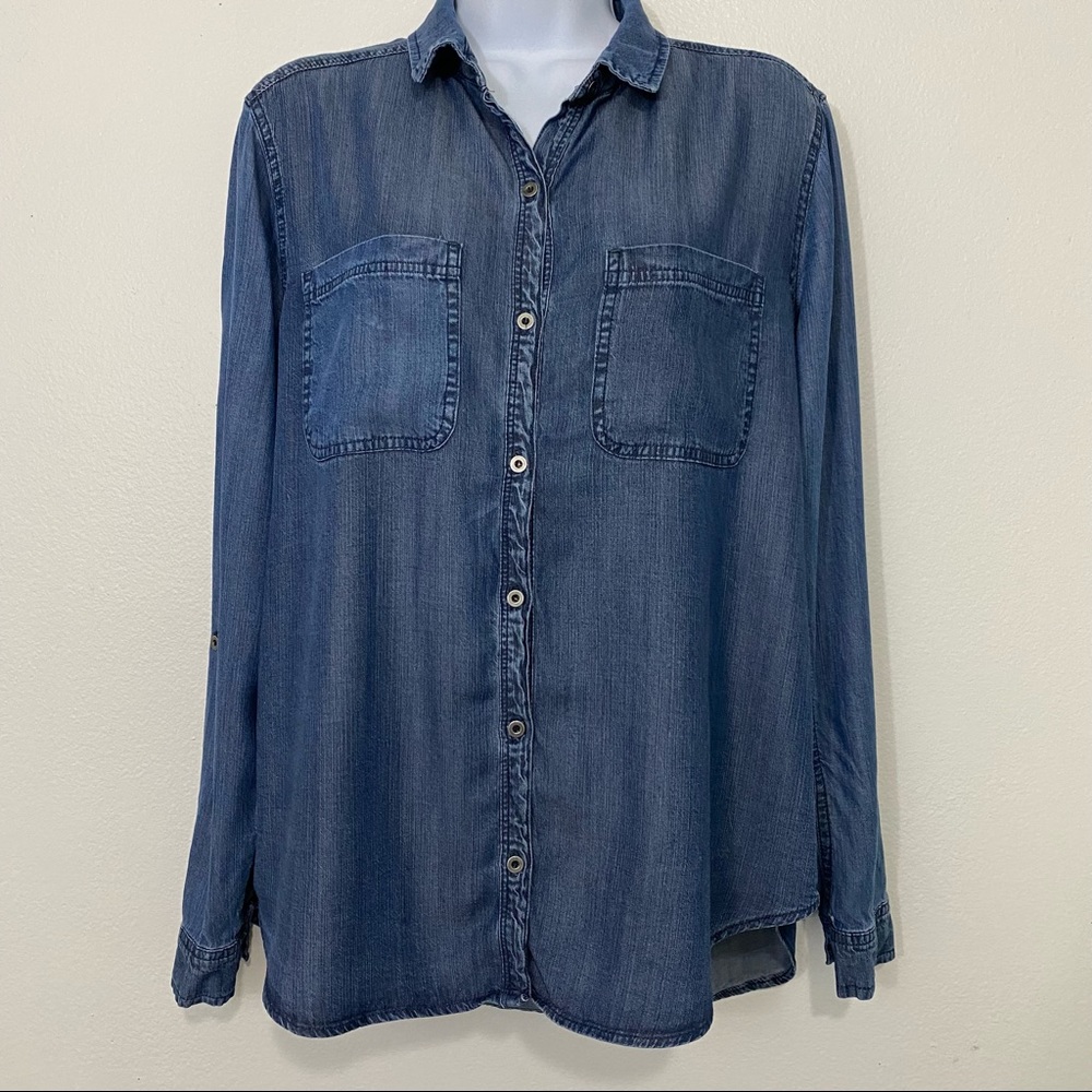 Staccato. Ladies Size Small Blue Long Sleeve Top
